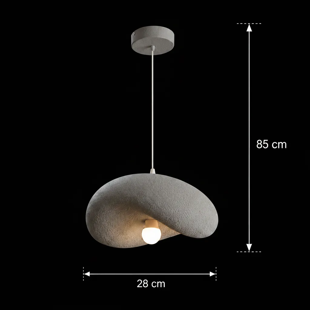 Alessandro Design Foamer Petito lustra suspendata E27 gri 28cm