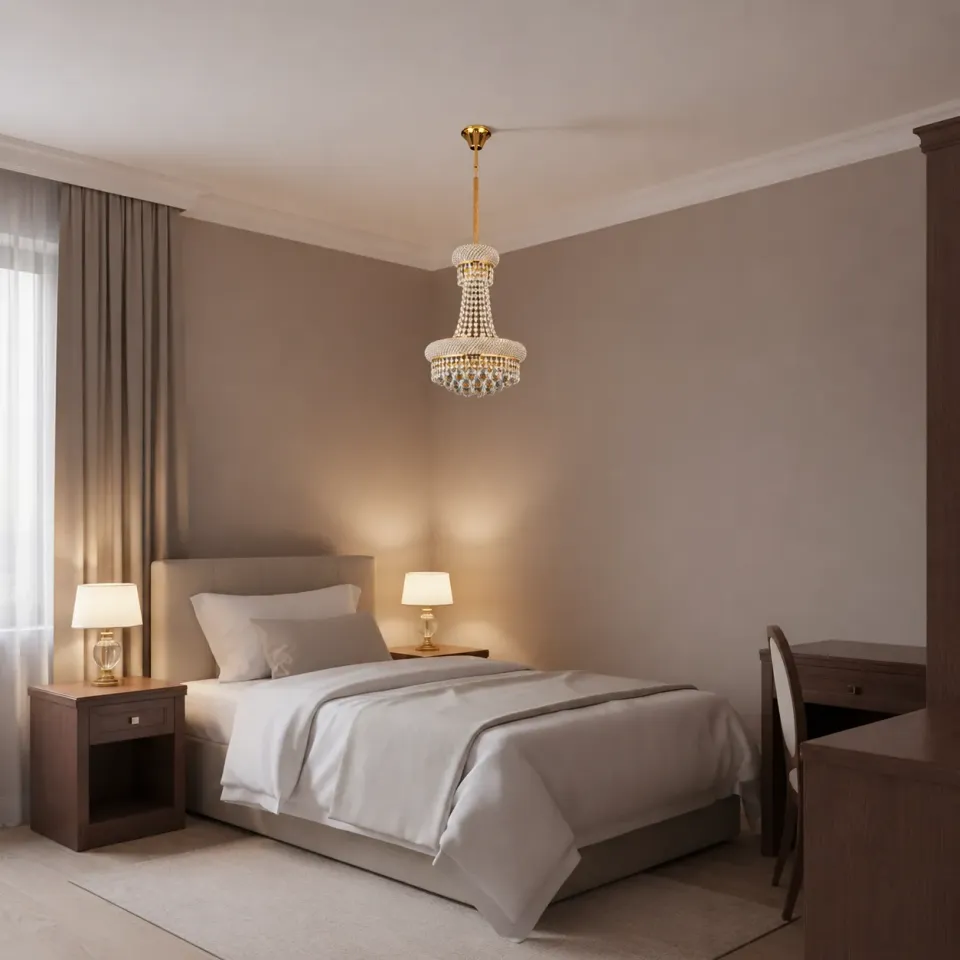Alessandro Design NUVOLA Nobile 8xE14 candelabru cristal auriu D40cm