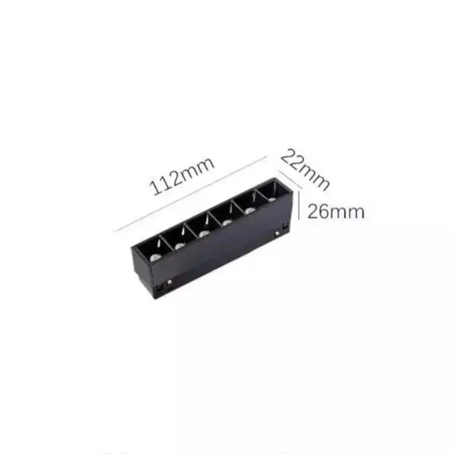 Alessandro Design grilă LED magnetică 6W neagră neutră