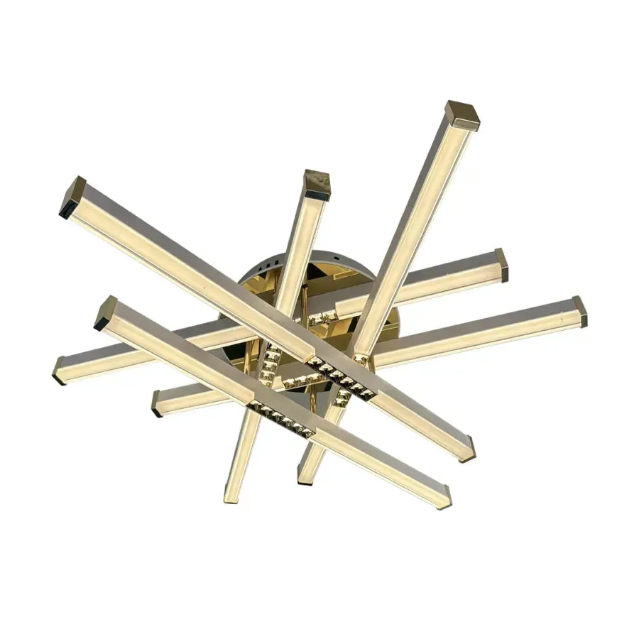 Alessandro Design Makoto lustra LED 144W alba aurie liniara