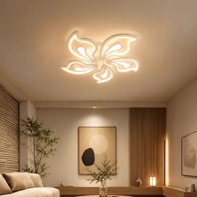 Alessandro Design Gloriosa lustra LED alba 95W 5 petale