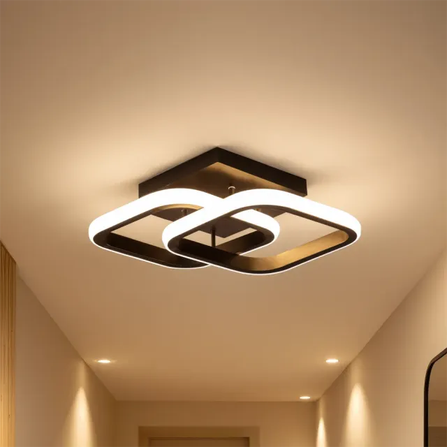 Alessandro Design VERTEX Matrix lustra LED 48W negru 2 romburi