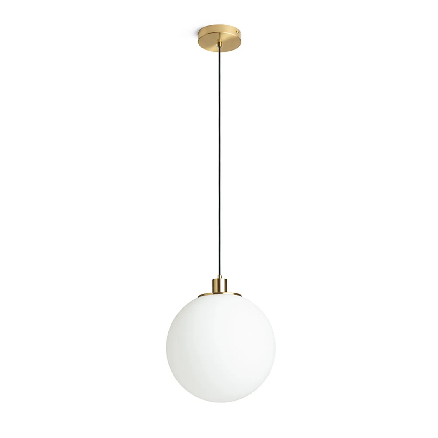 Rendl Boulder pendul sticla opal E27 alama