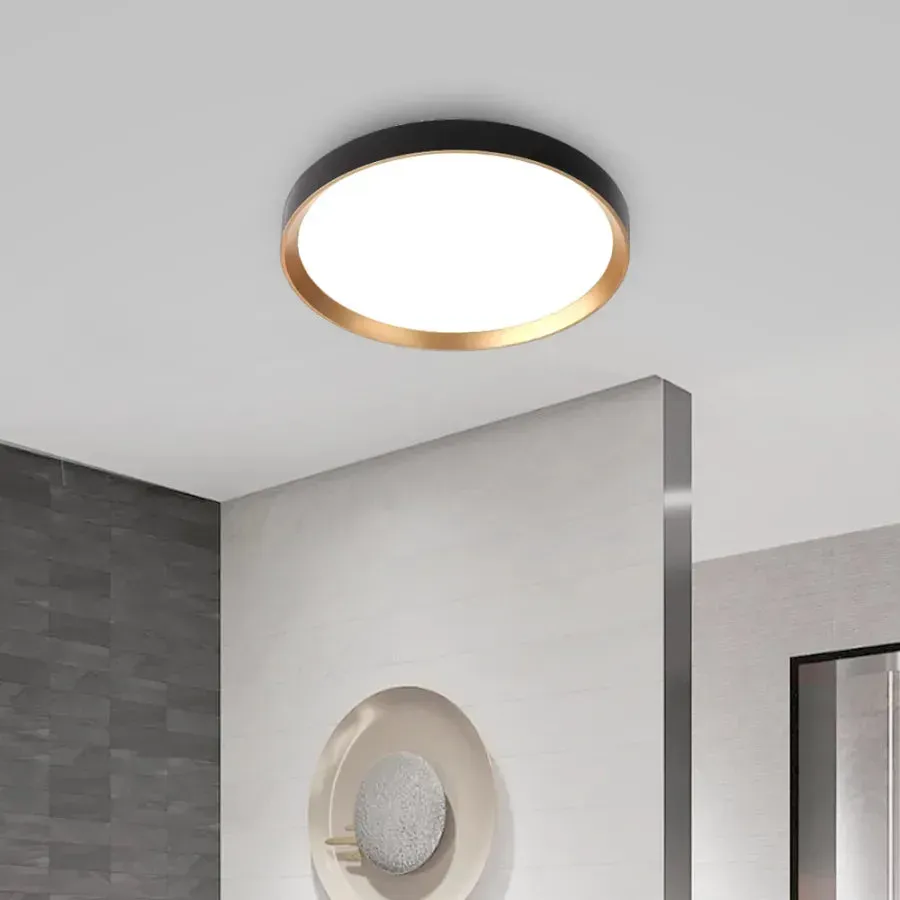 Alessandro Design AUREA plafoniera LED 48W negru-auriu D40cm