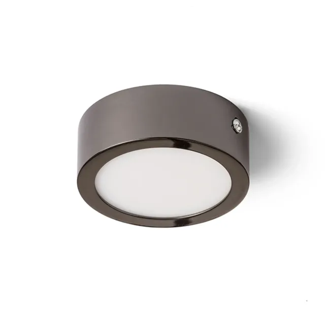 Rendl Hue R 9 Tak plafoniera LED negru crom subtire