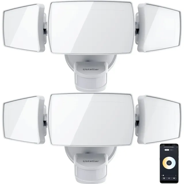 Ustellar 50W proiector LED smart exterior cu senzor 1 bucata