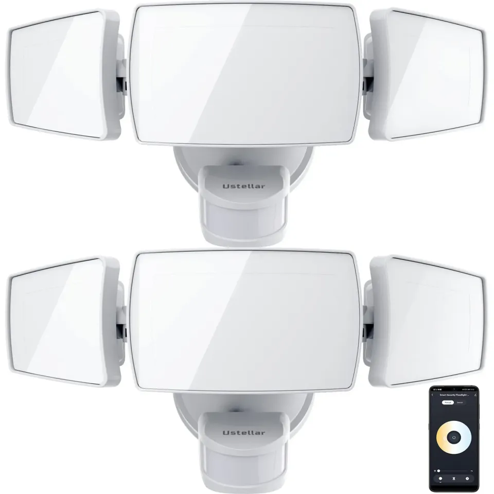 Ustellar 50W proiector LED smart exterior cu senzor 1 bucata