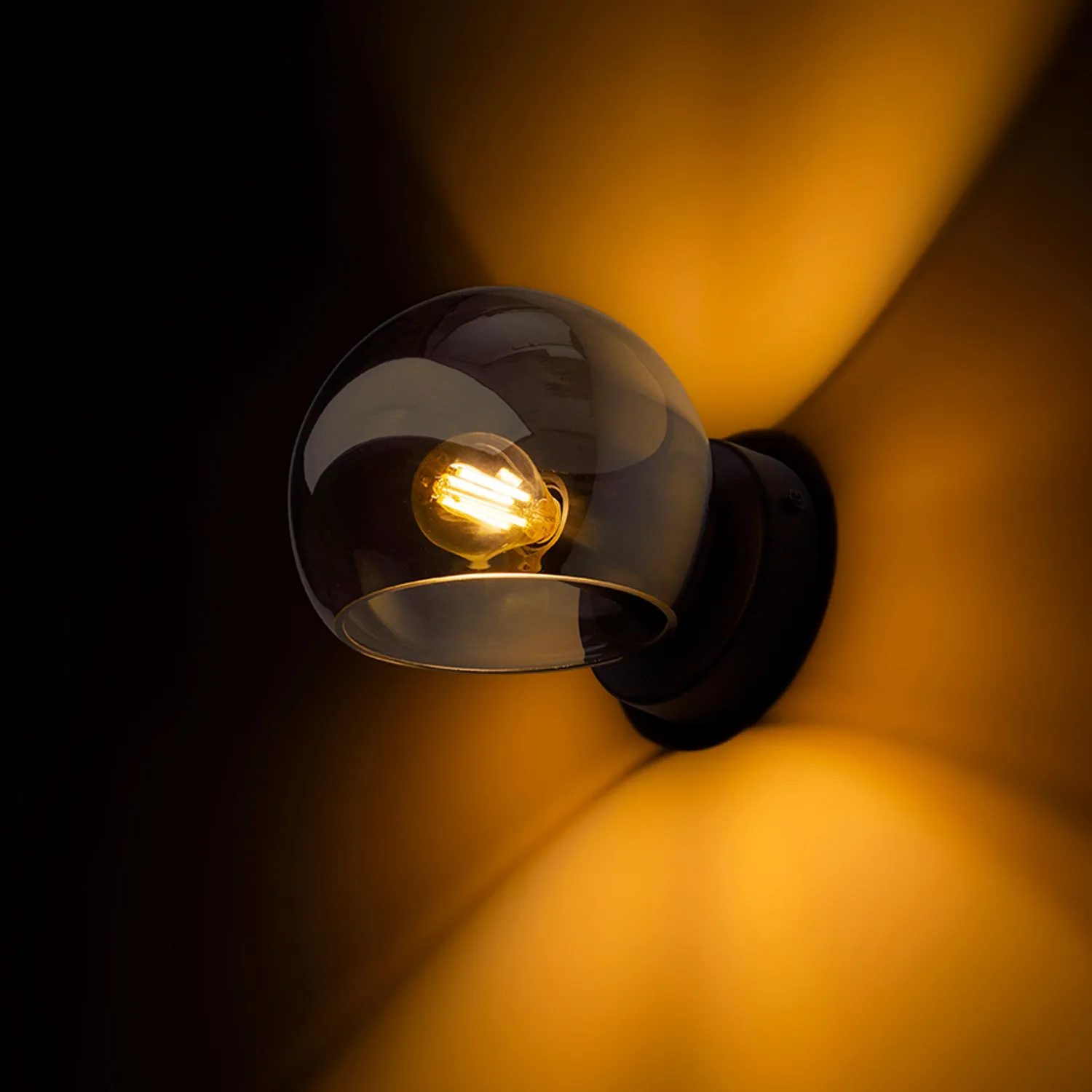 Rendl Light Studio Solaris plafoniera sticla fumurie E14