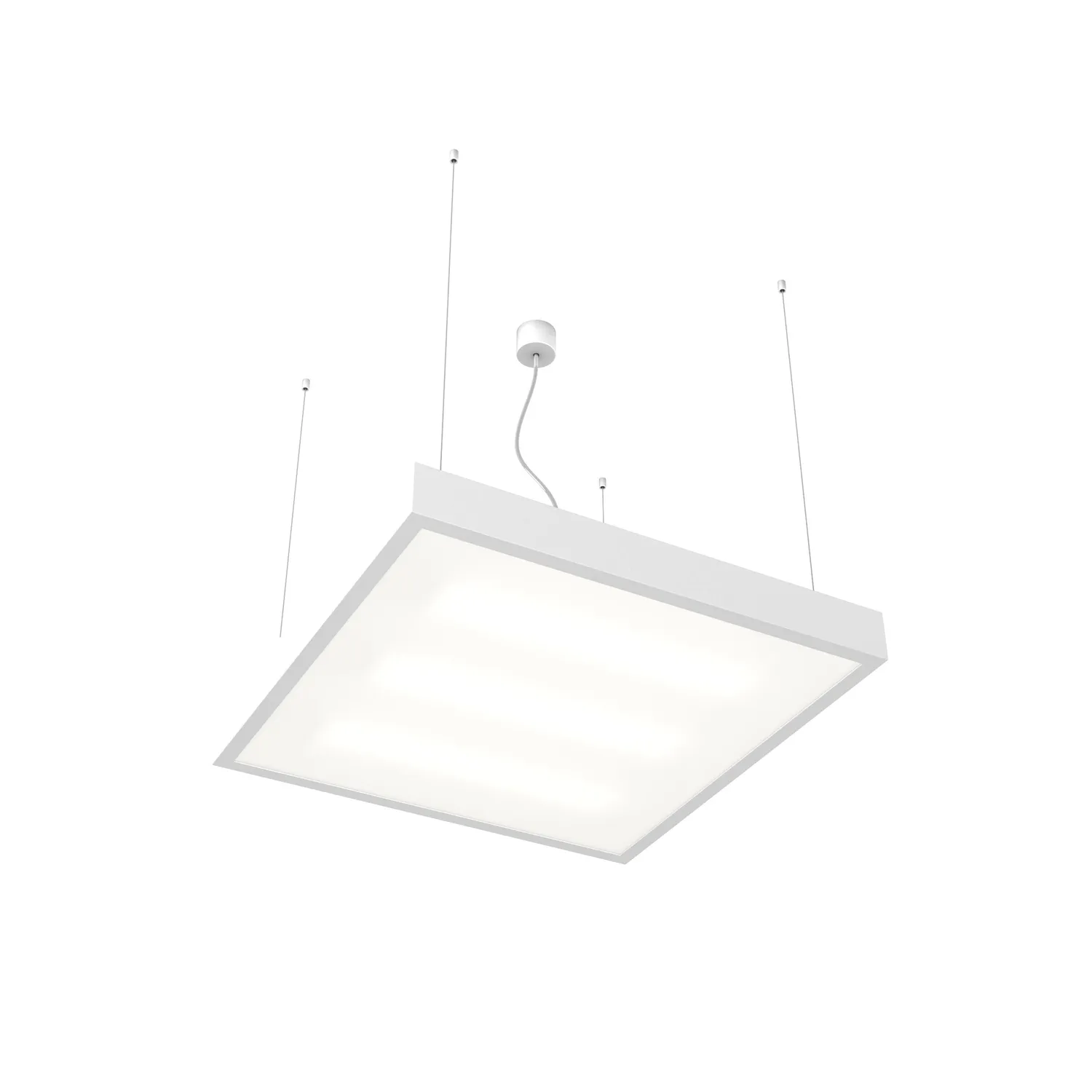 Rendl Structural 55x55 lustră aluminiu periat birou