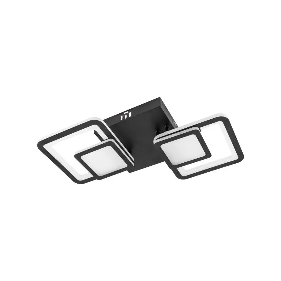 Alessandro Design BALANS 44W lustra LED neagra dimabila