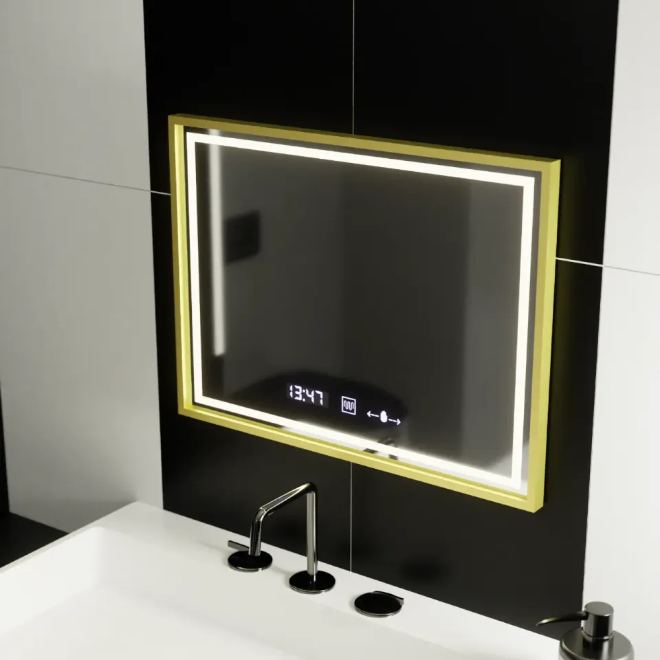 Alessandro Design Verite Royale oglinda LED 80x60cm aurie