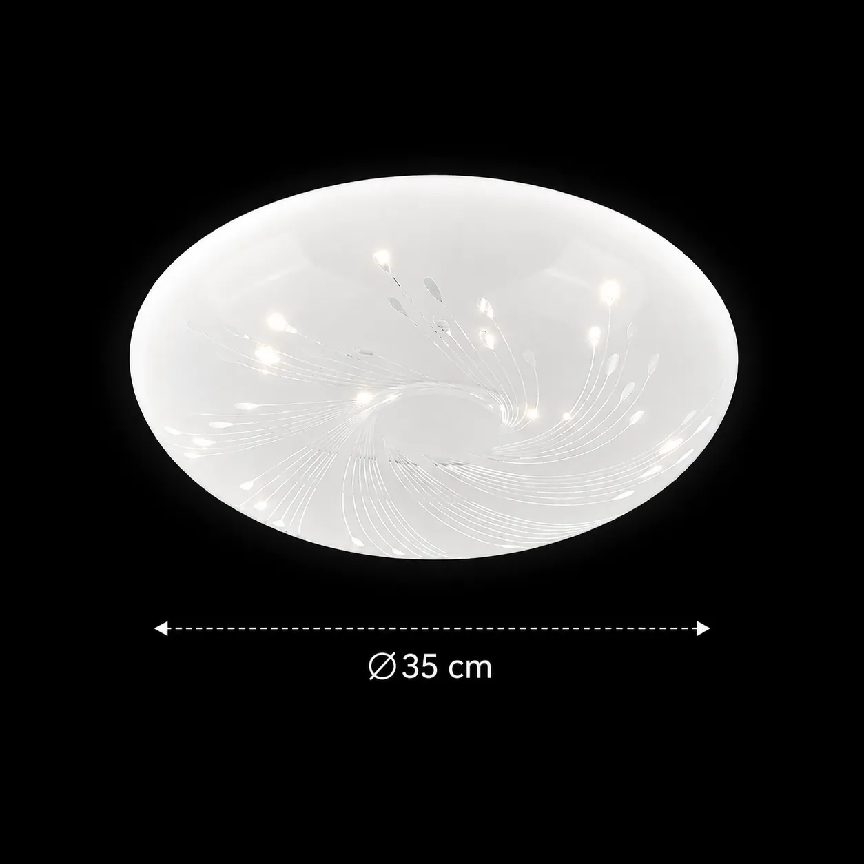 Alessandro Design plafoniera LED 31W alba 35cm 3000K-6000K