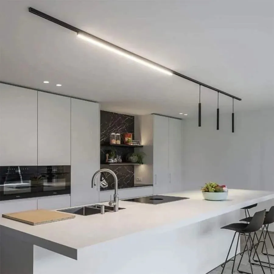 Alessandro Design Șină Magnetică Aplicată 1m Neagră