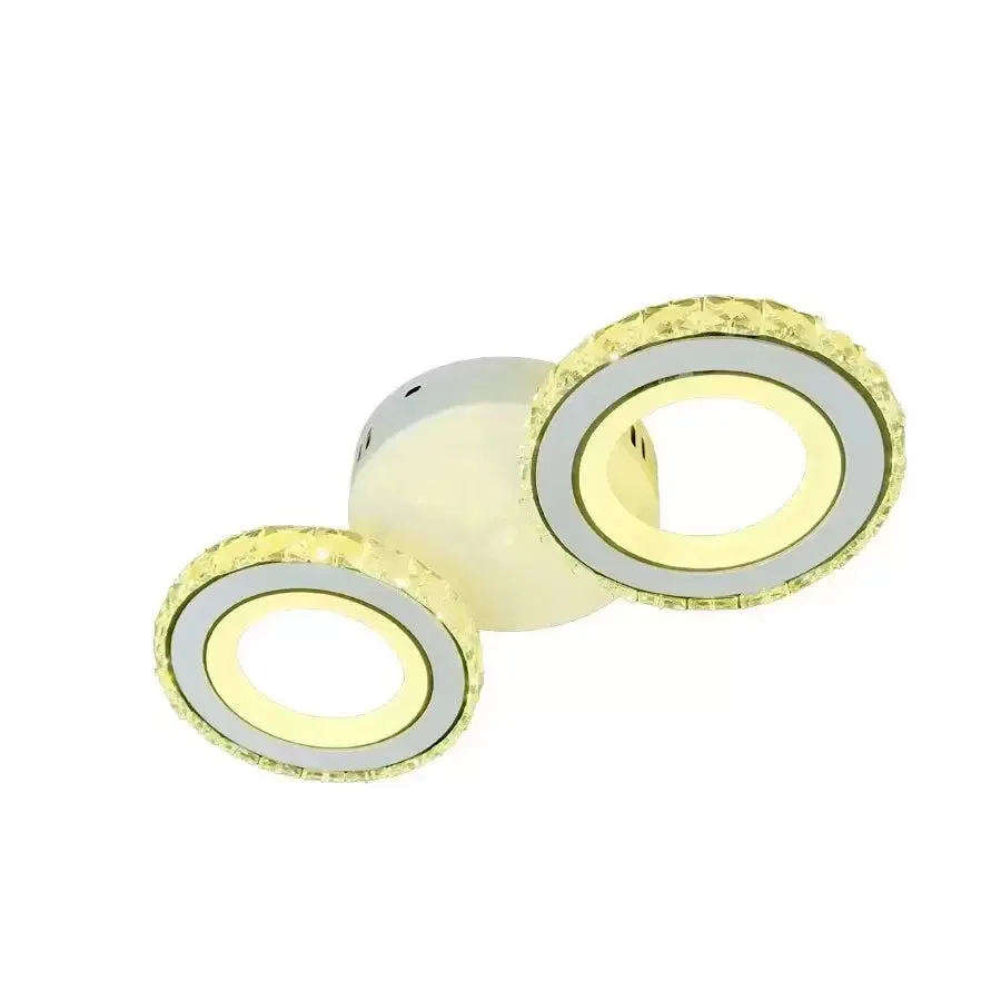 Alessandro Design Nova Rotonda 34W Lustra LED 2 Cercuri Alba