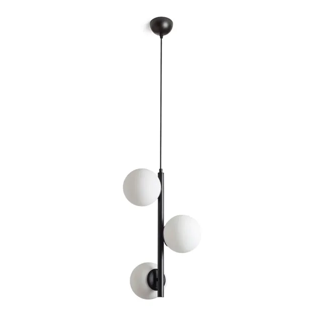 Rendl Etheria pendul negru opal 3 globuri
