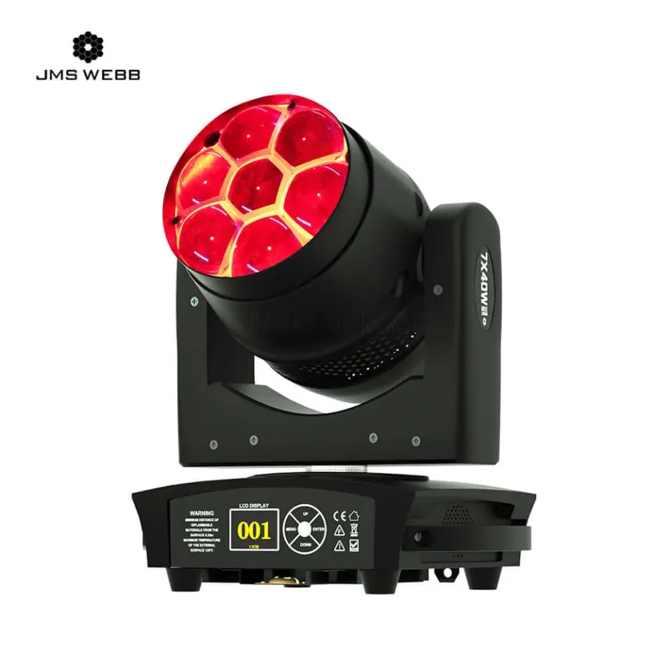 Shehds Bee Eye 7x40W moving head wash zoom RGBW