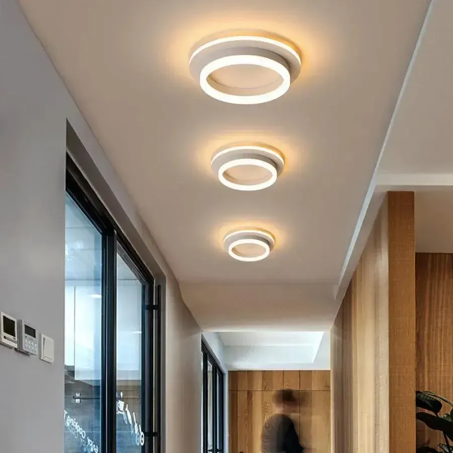 Alessandro Design Modern 26W lustra LED alba 20cm rotunda