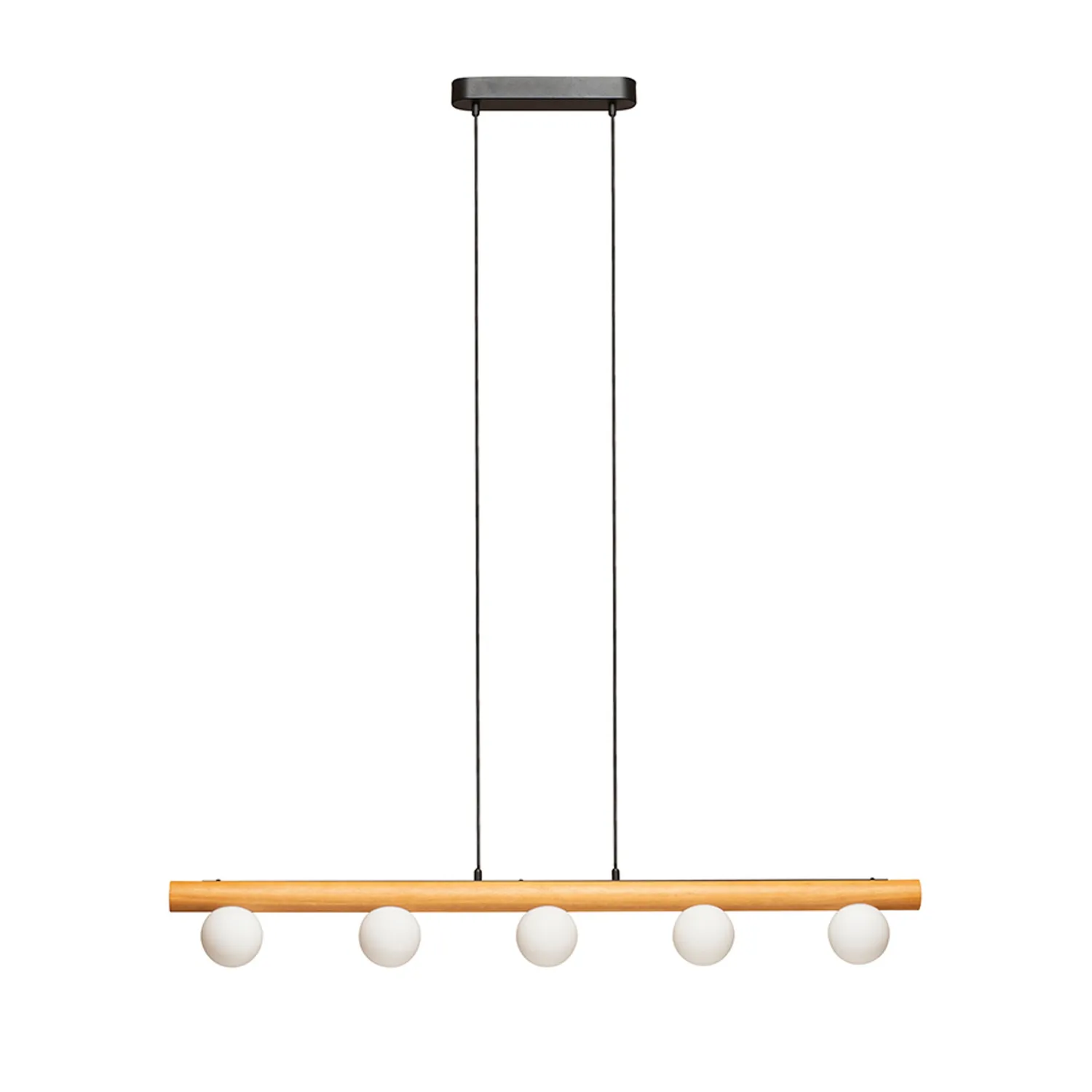 Rendl Light Studio Noctis lustră lemn 5x sticlă opal