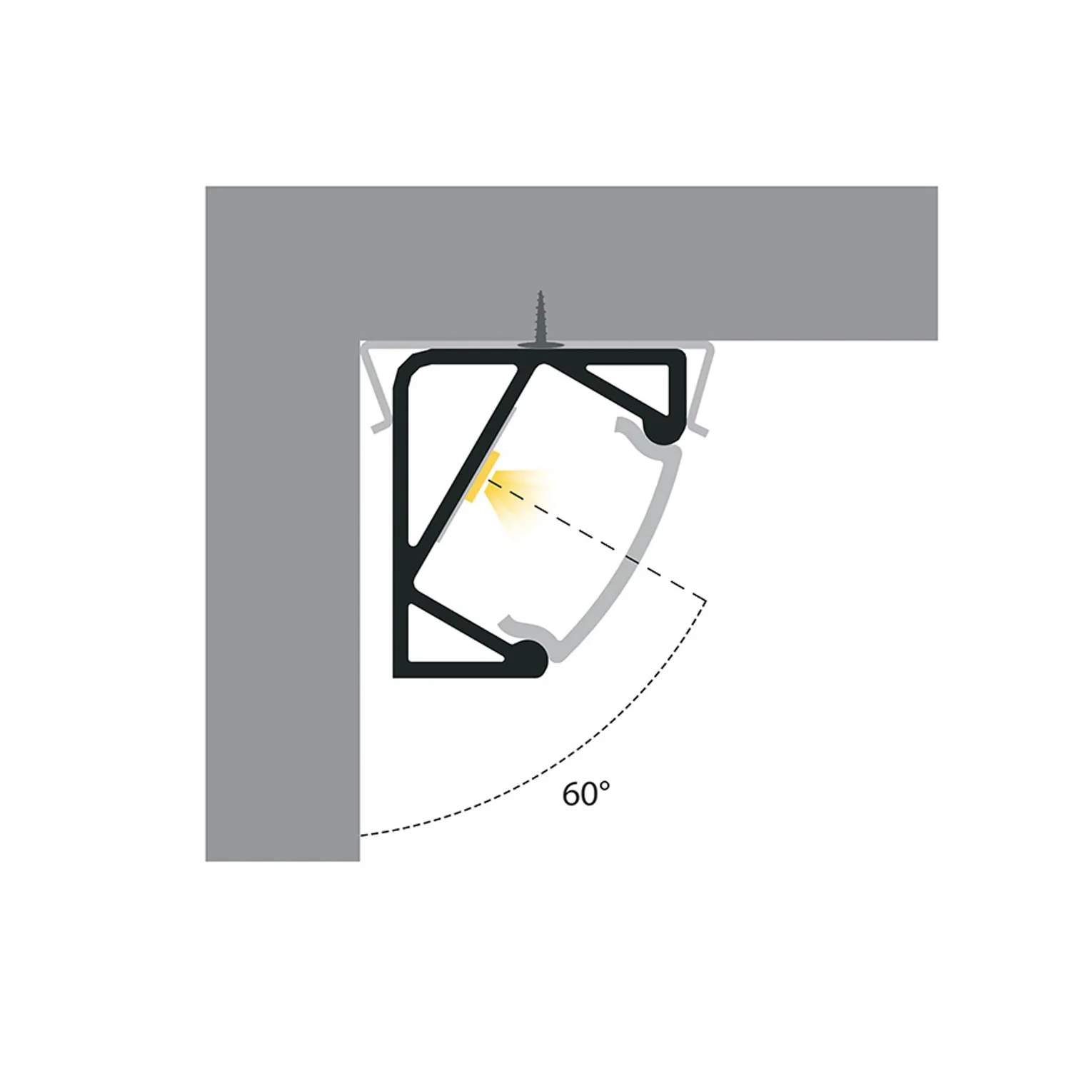 Rendl Profile I 30/60 profil aluminiu colt
