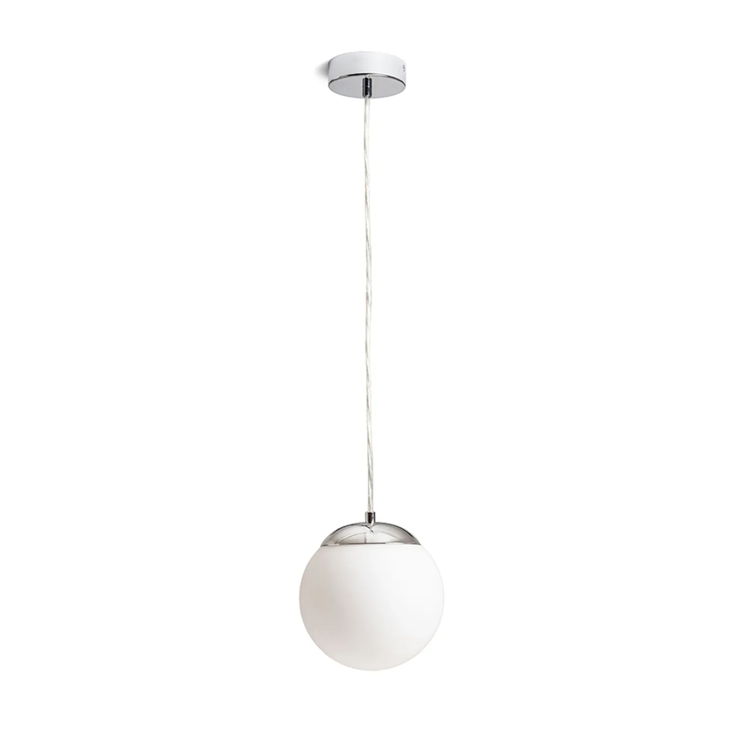 Rendl Bolly Pendel lampa suspendata opal crom pentru baie