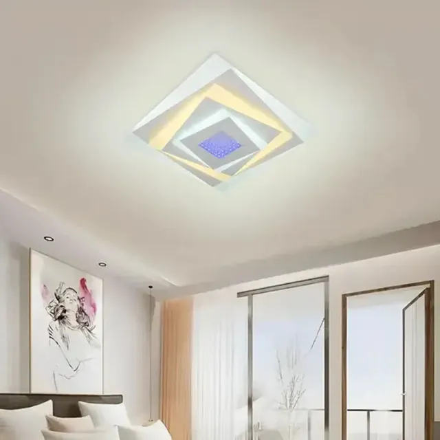Alessandro Design Nivara RGB 3D lustra LED alba 40W