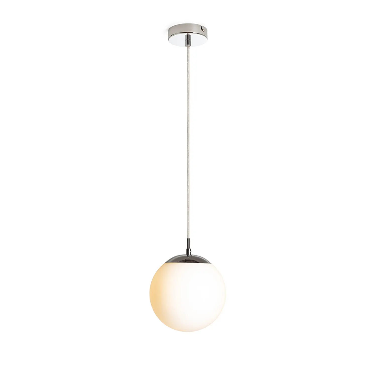 Rendl Luna 20 pendul sticlă opal-crom