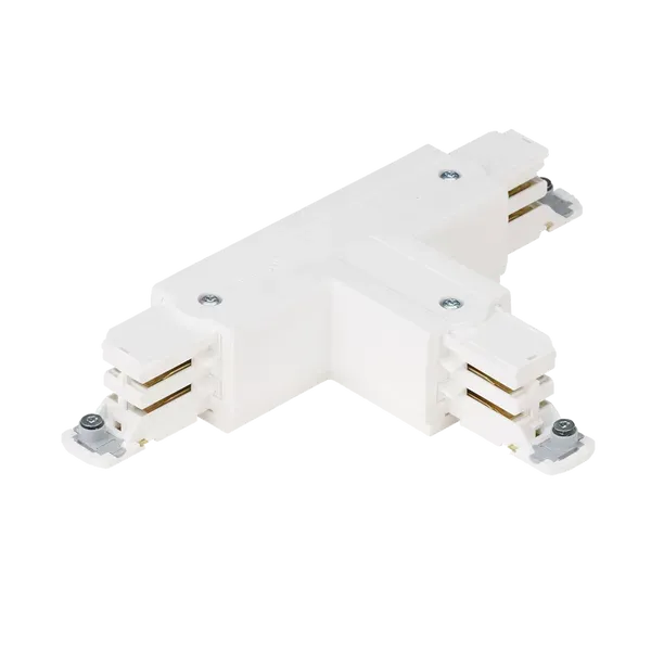 Aurora conector T sina trifazata 16A 250V alb stanga