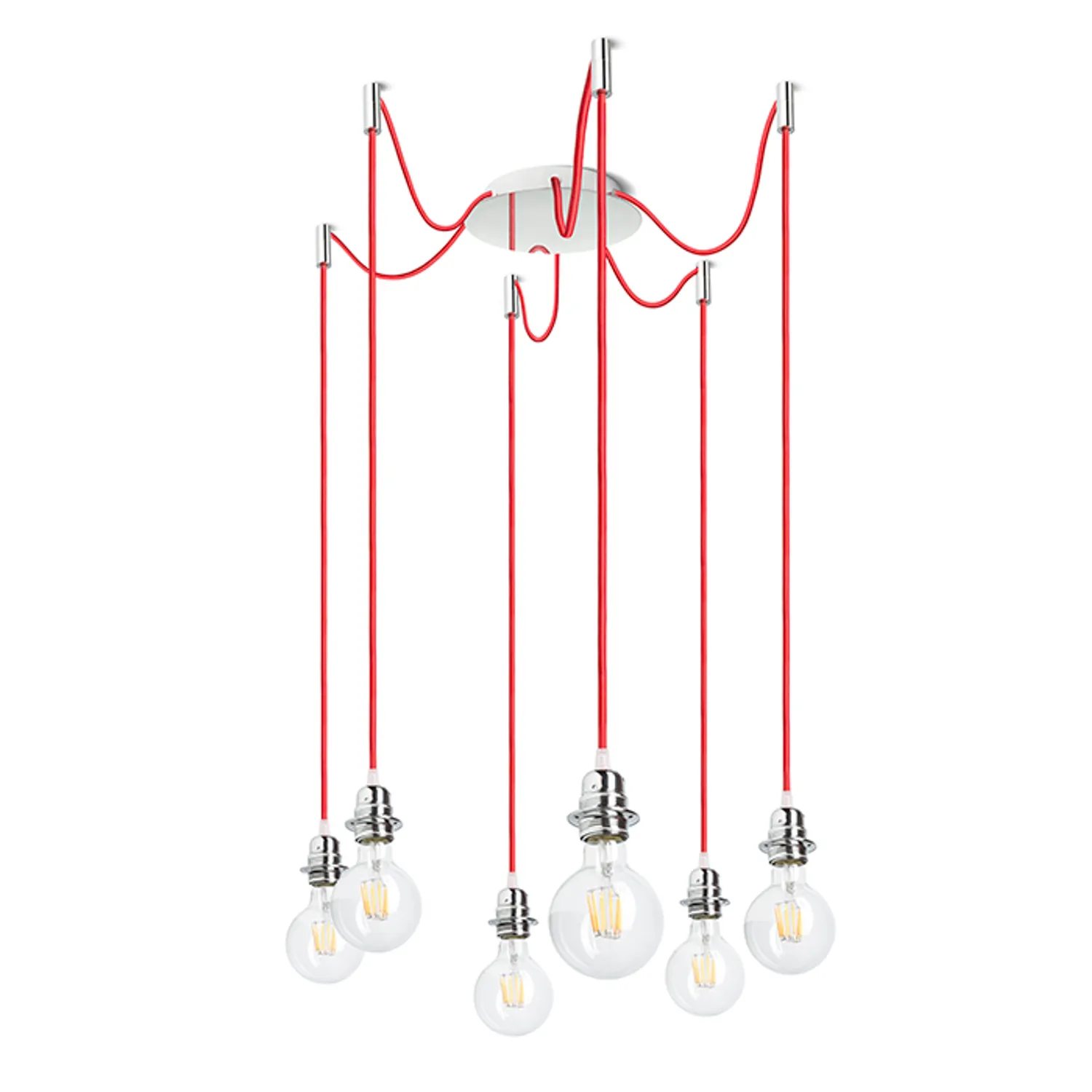 Rendl Light Studio Kombix 6 lustra pendul negru crom E27