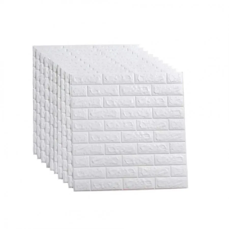 Alessandro Design tapet 3D caramizi albe 70x77cm set 10 buc