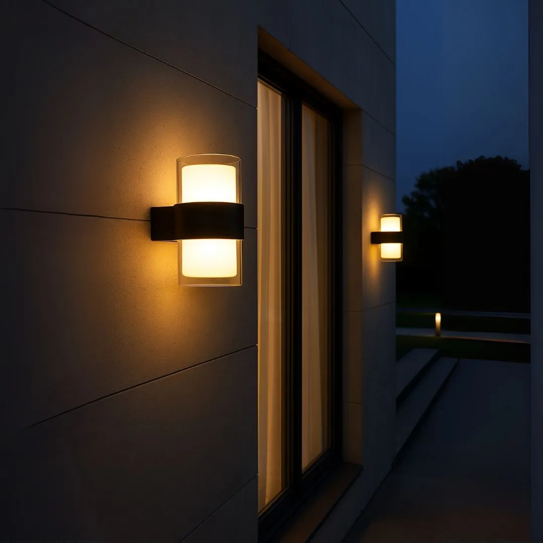 Alessandro Design MIRA aplica exterior LED 9W neagra 2 surse