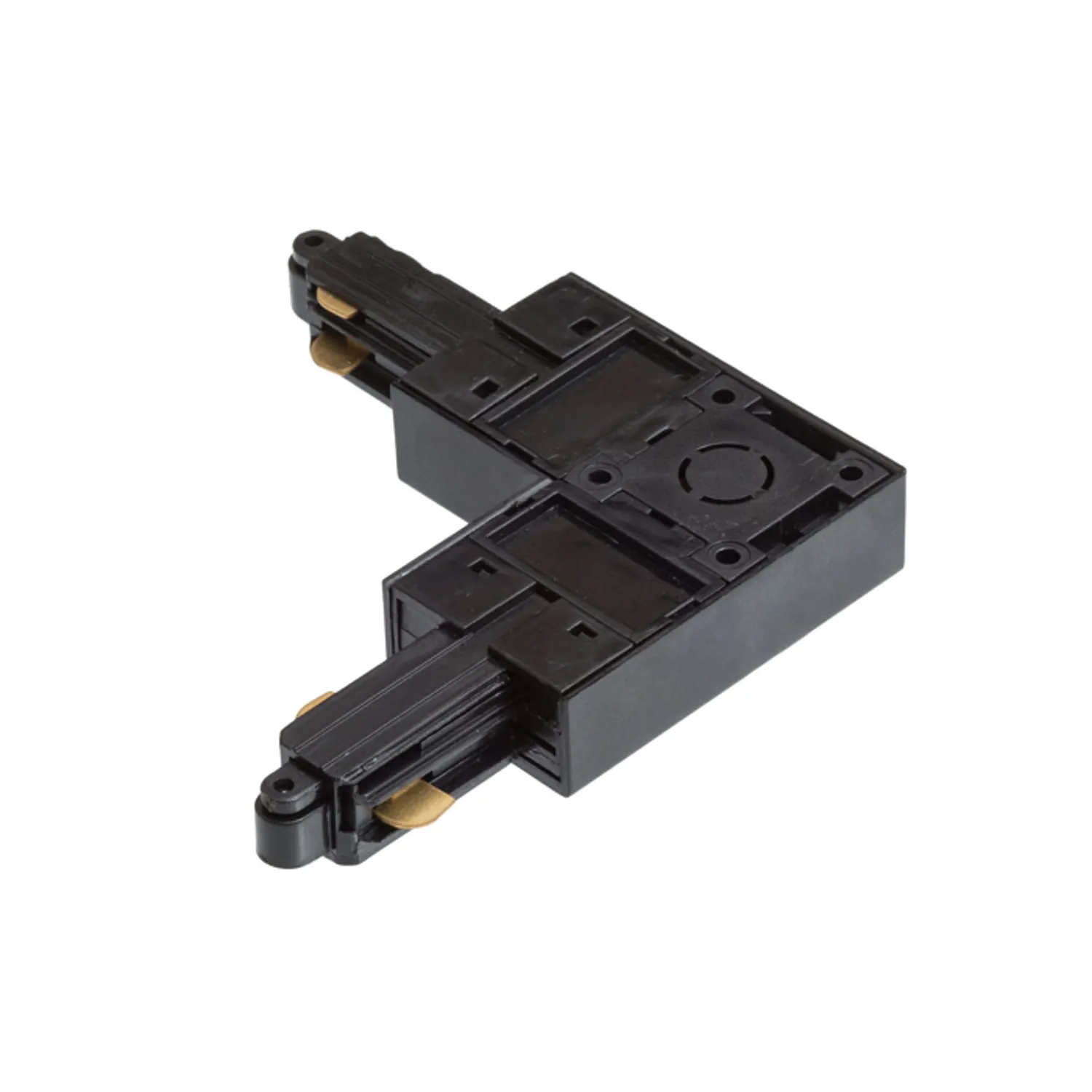 Rendl L conector șină monofazată alb cu împământare externă