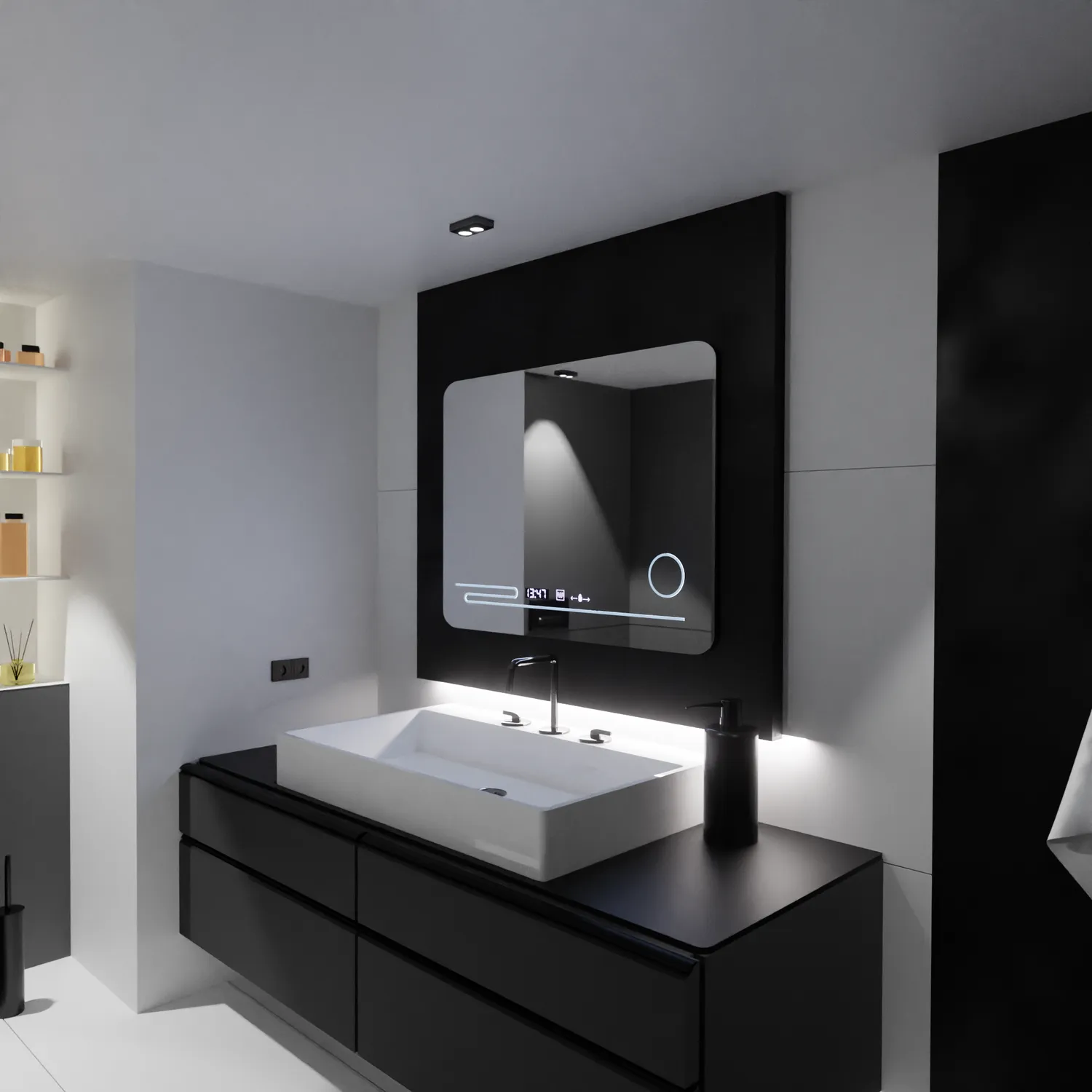 Alessandro Design Marcello oglinda LED 80x60cm dezaburire