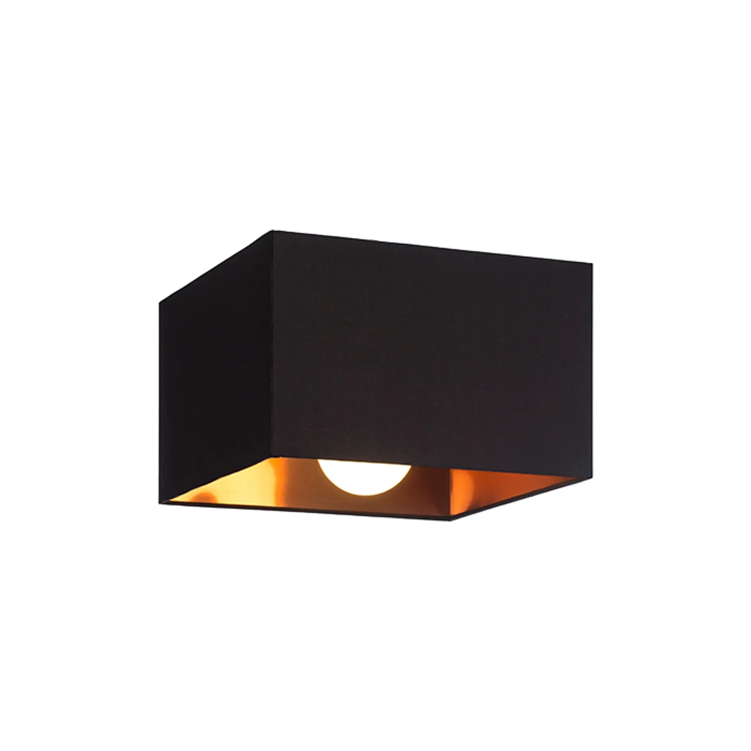Rendl Tempo 30 abajur negru-cupru 30 cm
