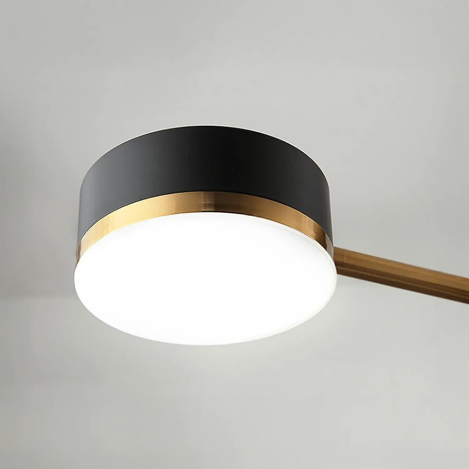 Alessandro Design Palius lustra LED neagra 4 brate 17W