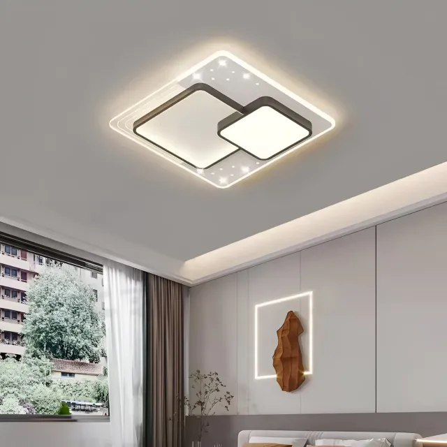 Alessandro Design Serpenta lustra LED neagra 60W dimabila