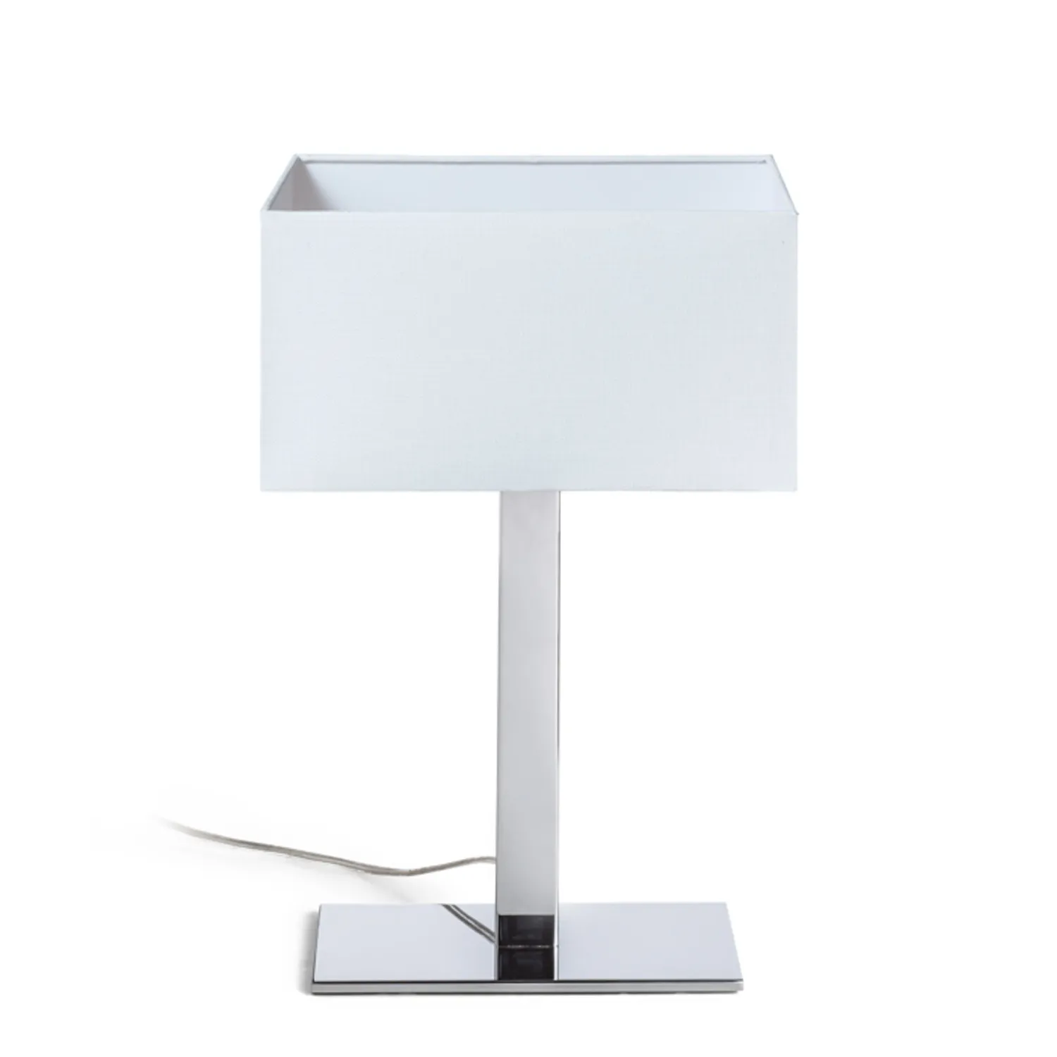 Rendl Light Studio Plaza M Bord veioza abajur textil alba