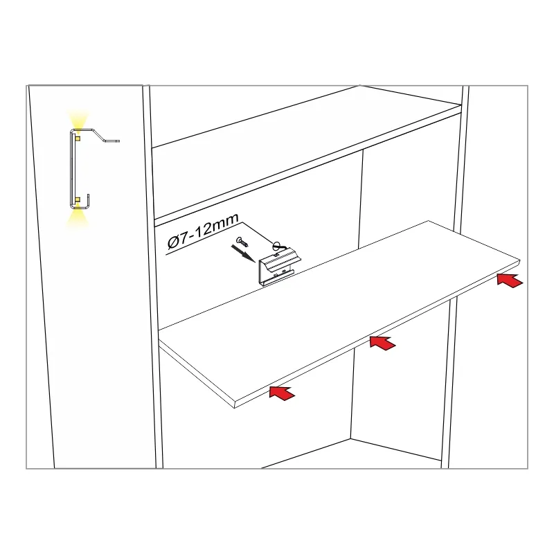 Furnika Zeta 1D profil LED aluminiu pentru perete