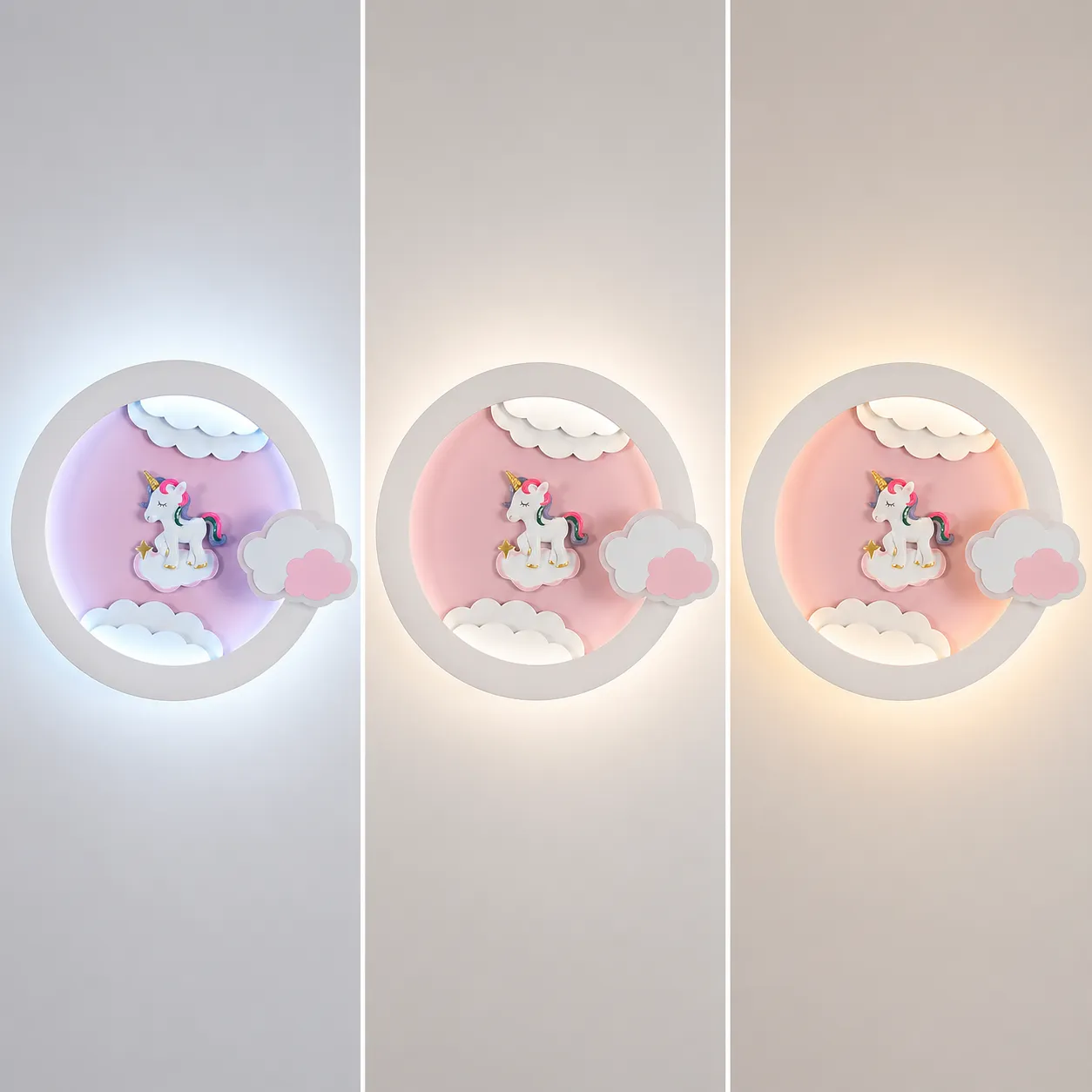 Alessandro Design 71W lustră LED roz 50cm cu telecomandă