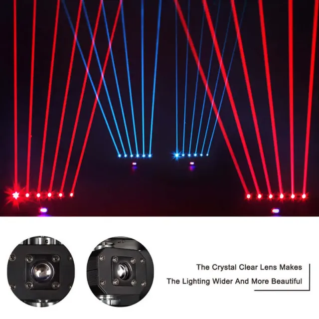 Shehds 3000mW laser scanner RGB 6 capete DMX
