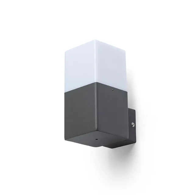 Rendl Clyde Wall aplice exterior E27 antracit opal