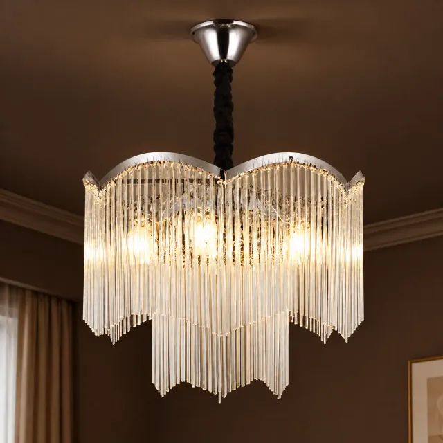 Alessandro Mekelle Elegance candelabru cristal crom 8xE14
