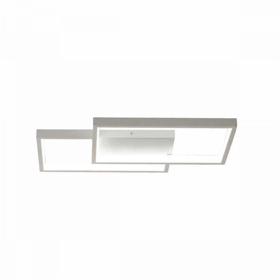 Alessandro Design LANDYN 37W lustra LED alba 2 patrate