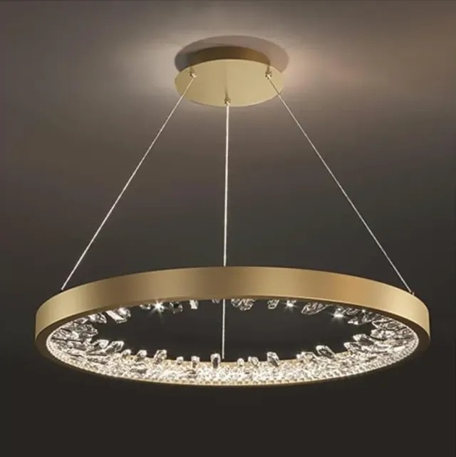 Alessandro Design K9 lustra LED suspendata aurie 29W 1 cerc