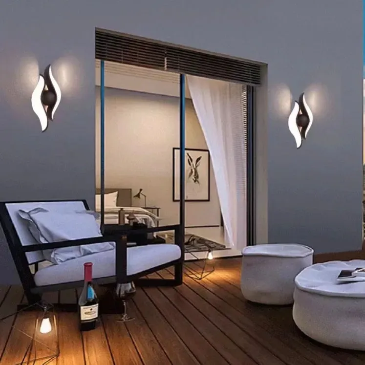 Alessandro Design AX215 aplica LED perete neagra 12W calda