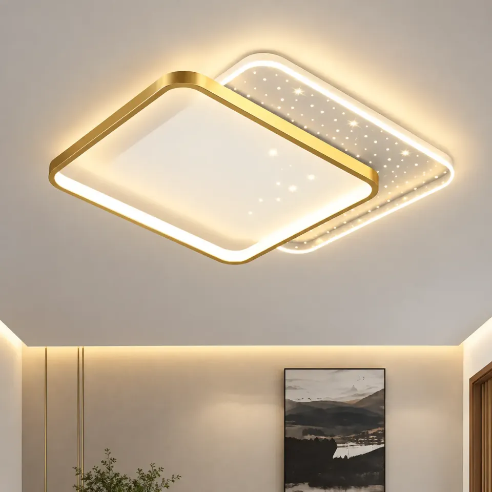 Alessandro Design GILDRA lustra LED 48W aurie dimabila
