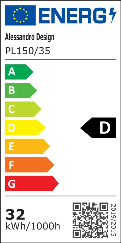 Alessandro Design Hexagon plafoniera LED 35cm alba