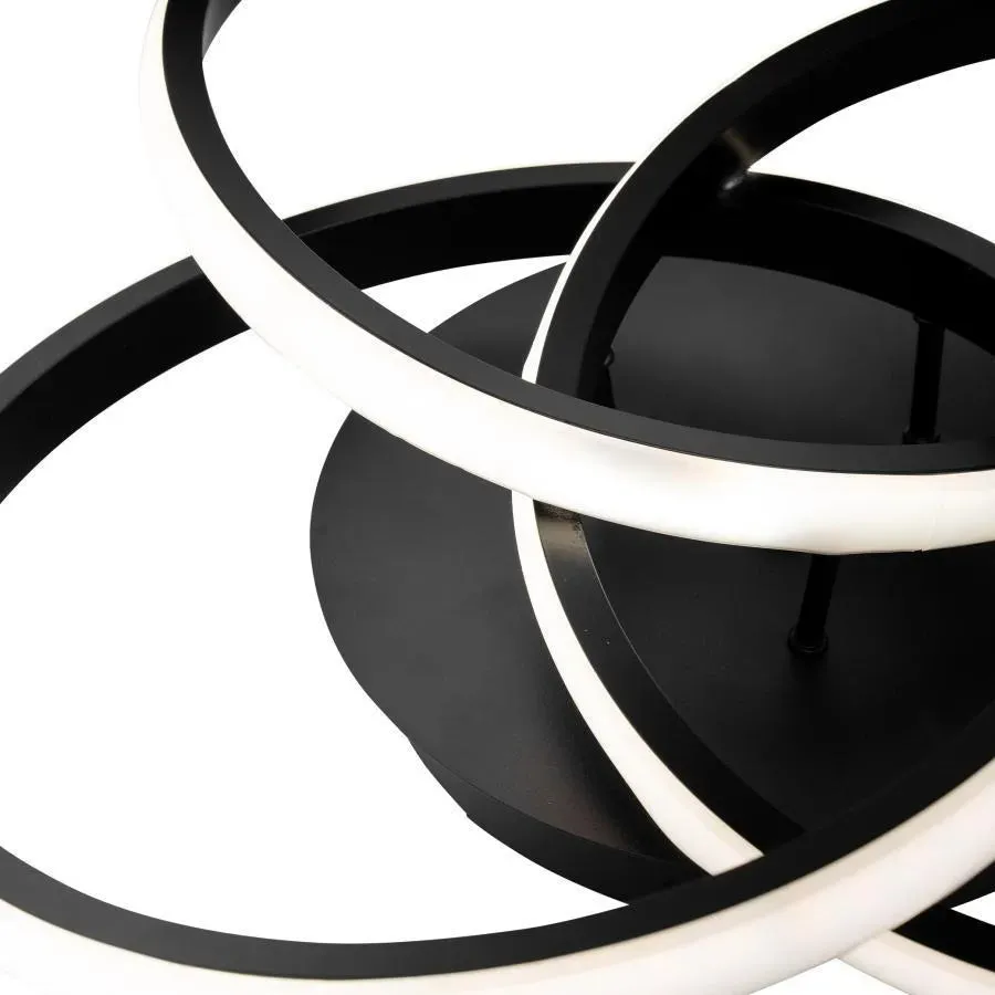 Alessandro Design Vector Vortex 96W plafoniera LED neagra