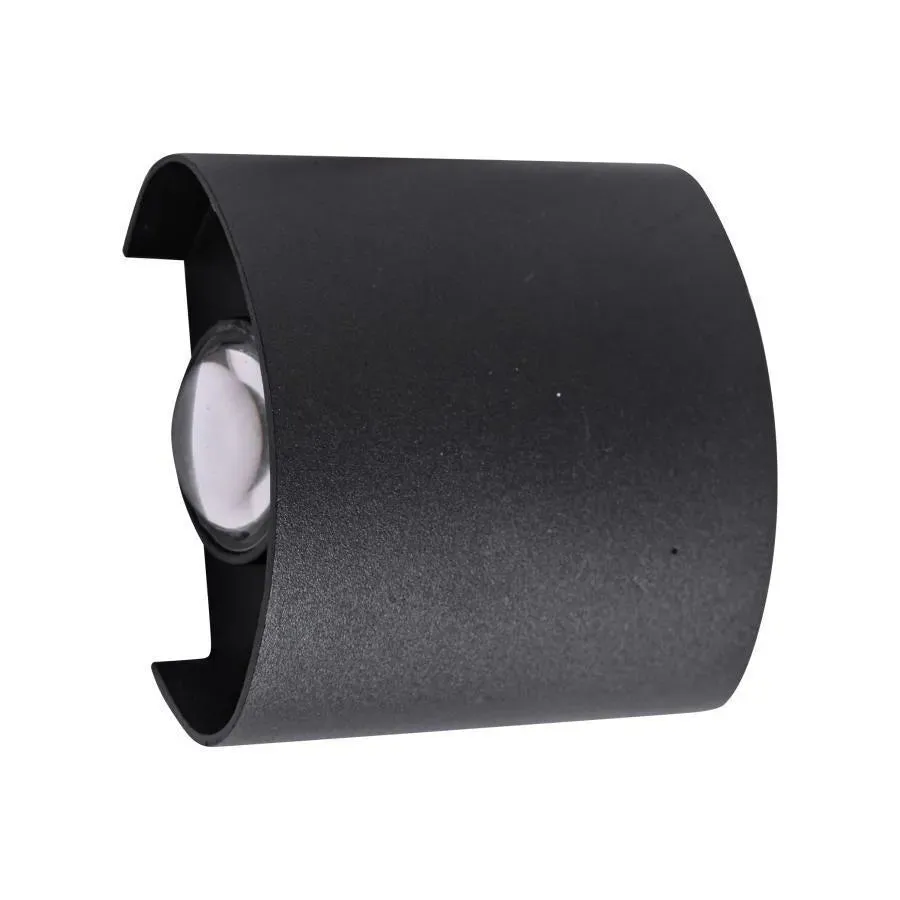 Fantas aplică LED exterior 2x1W IP65 neagră 3000K