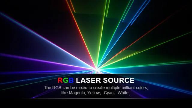 Constellaser 12W laser animație RGB scenă