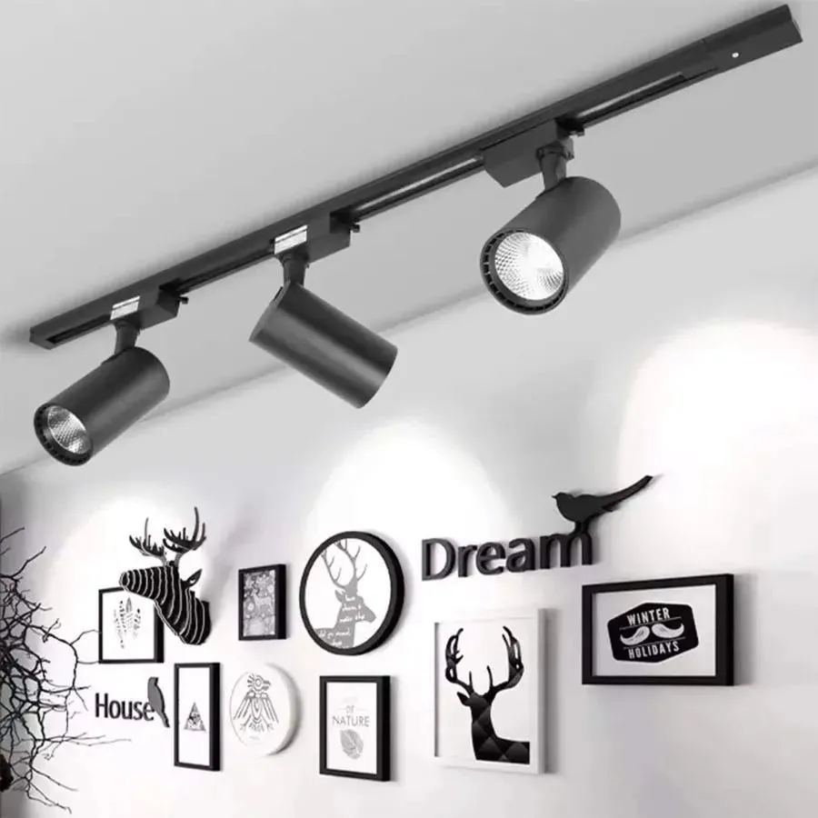 Alessandro Design 12W spot LED magnetic rotativ negru neutru